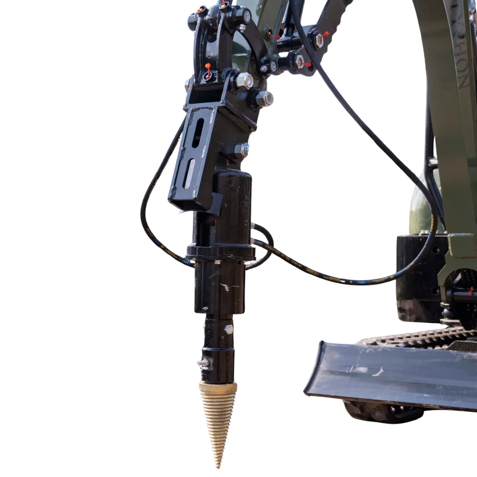 Mini Excavator Hydraulic Wood Splitter Drill Attachment 150mm TYPHON Compatible thumbnail 5