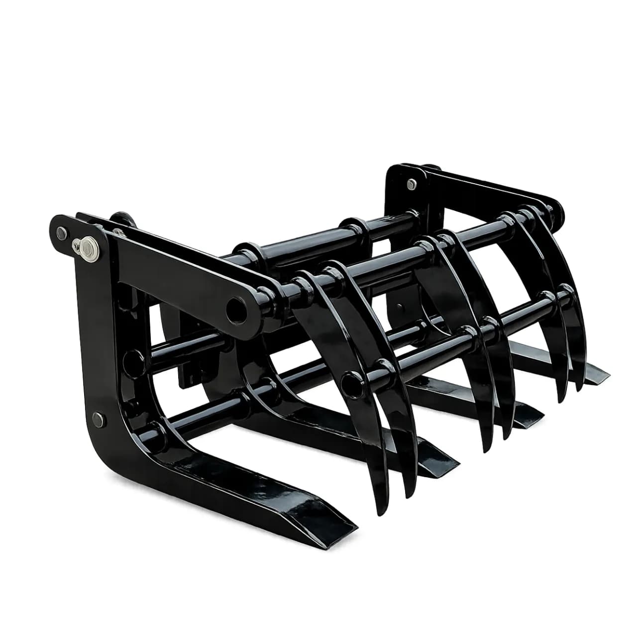 TYPHON Skoop Heavy-Duty Wheel Loader Log Grapple 295 lbs Robust Log & Brush Handler with 6+4 Tine Grip