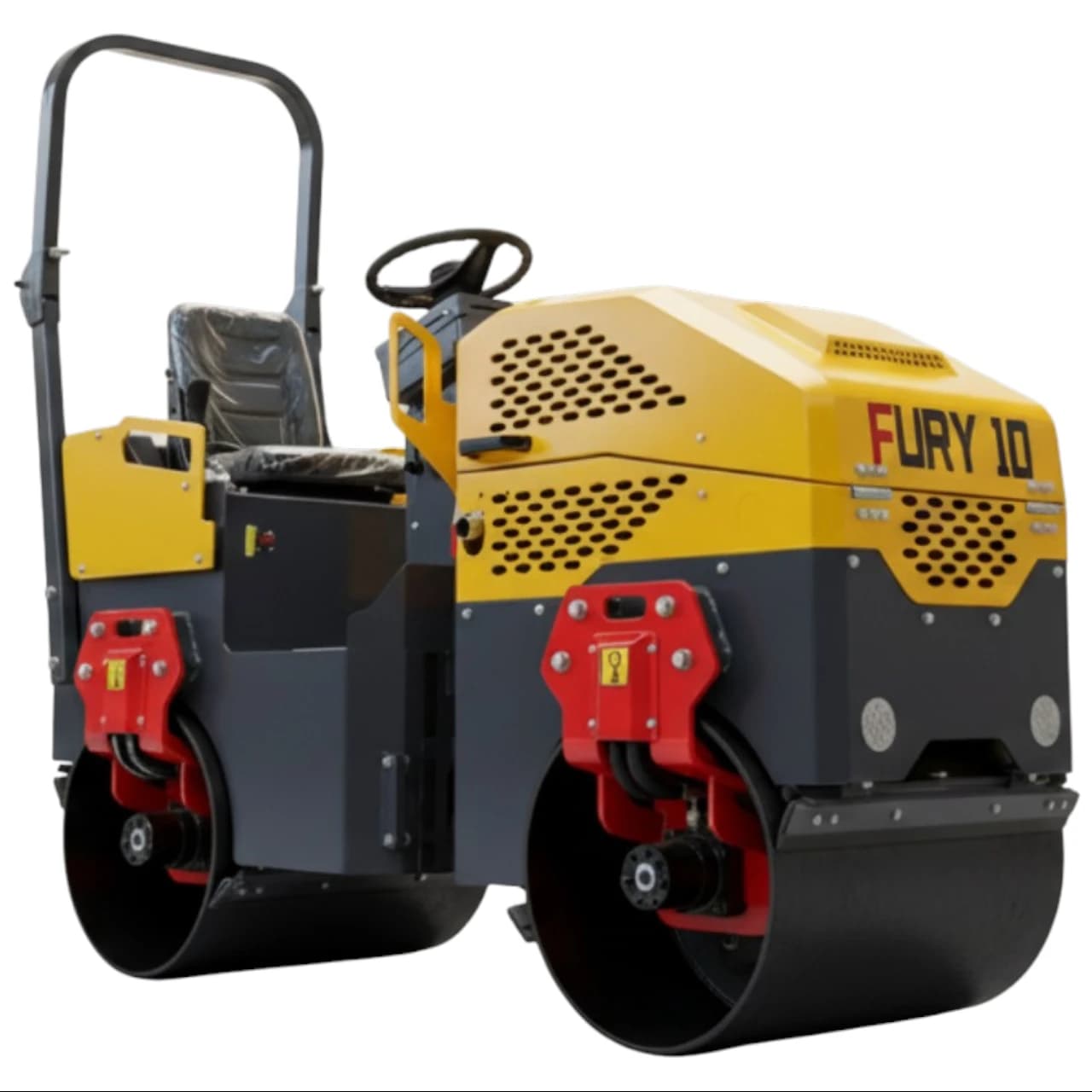 TYPHON Fury 10 Mini Road Roller 1Ton Hydraulic oil B&S 13.5hp gas USA air-cooled